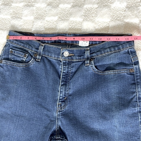 Levi’s Womens 515 Boot Cut Denim Jeans Size 14 Dark Wash Low Rise Classic Fit - Picture 5 of 12